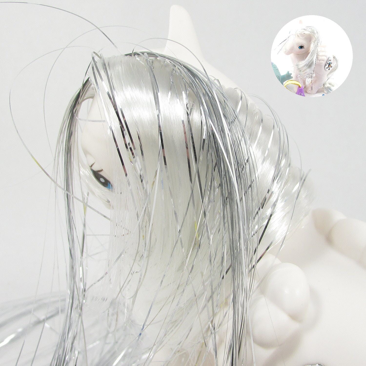 Tiffany Silver Tinsel Hair Highlights Match for My Little Etsy