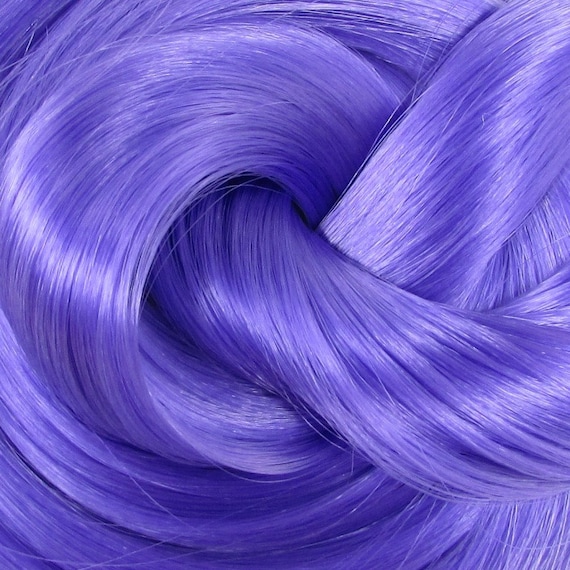 Nebula Purple Nylon Doll Hair for Rerooting Custom Fashion Dolls, 38-Inch
