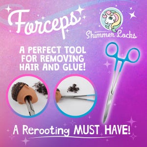Doll Hair Removal Forceps Tool for Rerooting & Customizing
