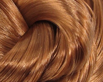 Nylon Doll Hair - Cappuccino Brown for Rerooting Custom Fashion Dolls, Doll Rehair, Reroot Tool Rehairing