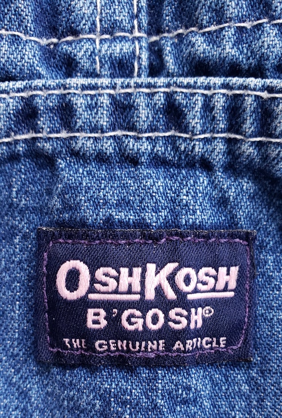 RARE Size 5_Vintage Girl Jean Denim Oshkosh B'Gos… - image 7