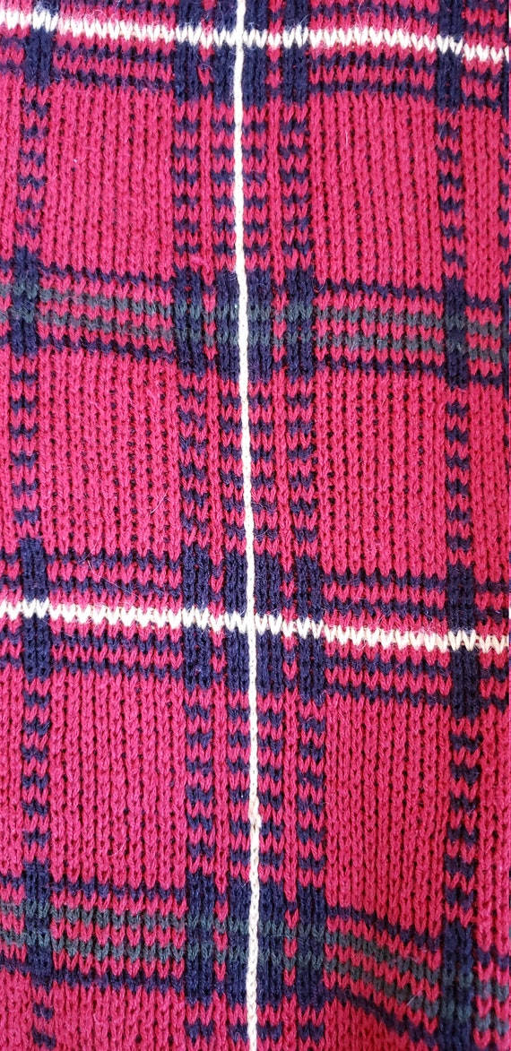 Vintage ROUNDTREE & YORKe Plaid Grandpa Sweater R… - image 8