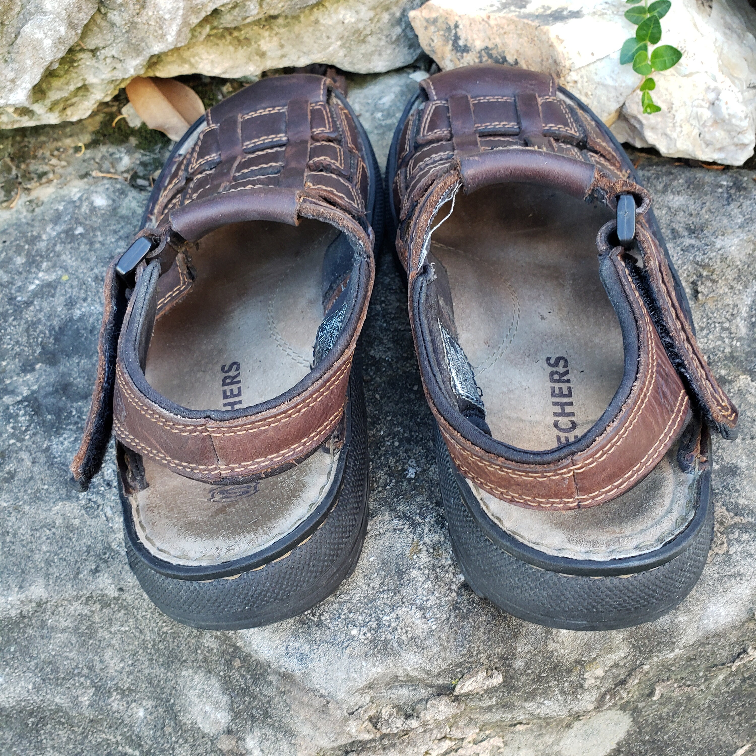 VTG Skechers Leather Fisherman Sandals 11 Mens Grunge Casual Comfy Classic Edgy Skechers Men main image 2