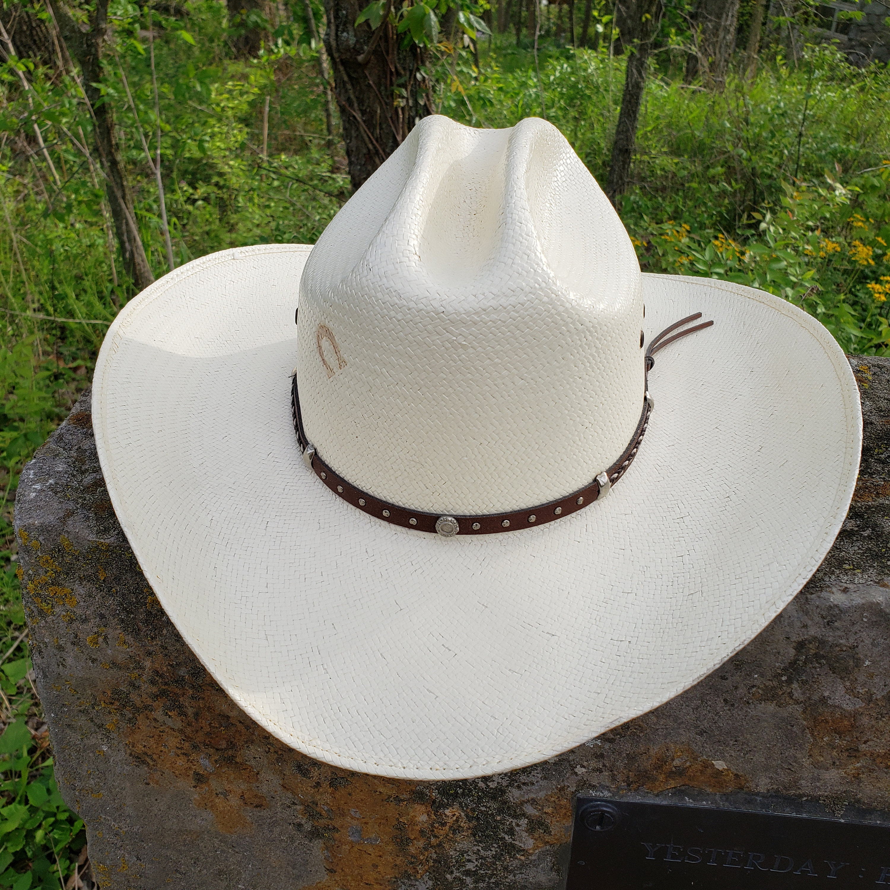 Rare Vintage CHARLIE 1 HORSE CO Cowboy Western Hat _hard  display picture 2