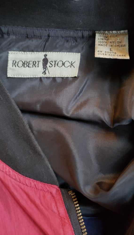Men's Vintage ROBERT STOCK Silk Jacket 90's 80's_1990's 1980