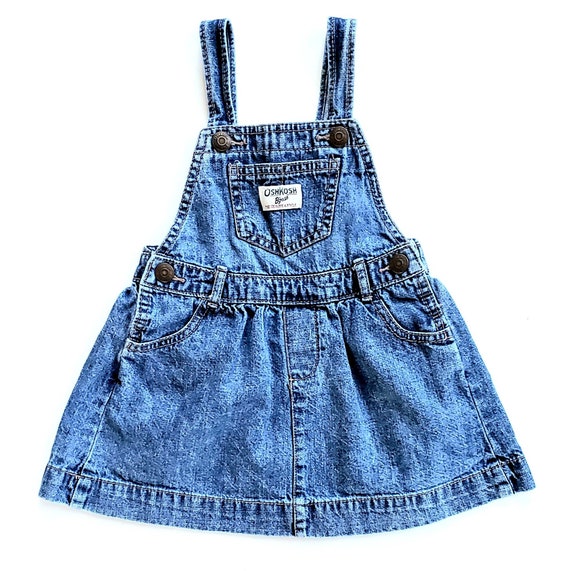 white christmas dresses Girls' Denim Overall Dress