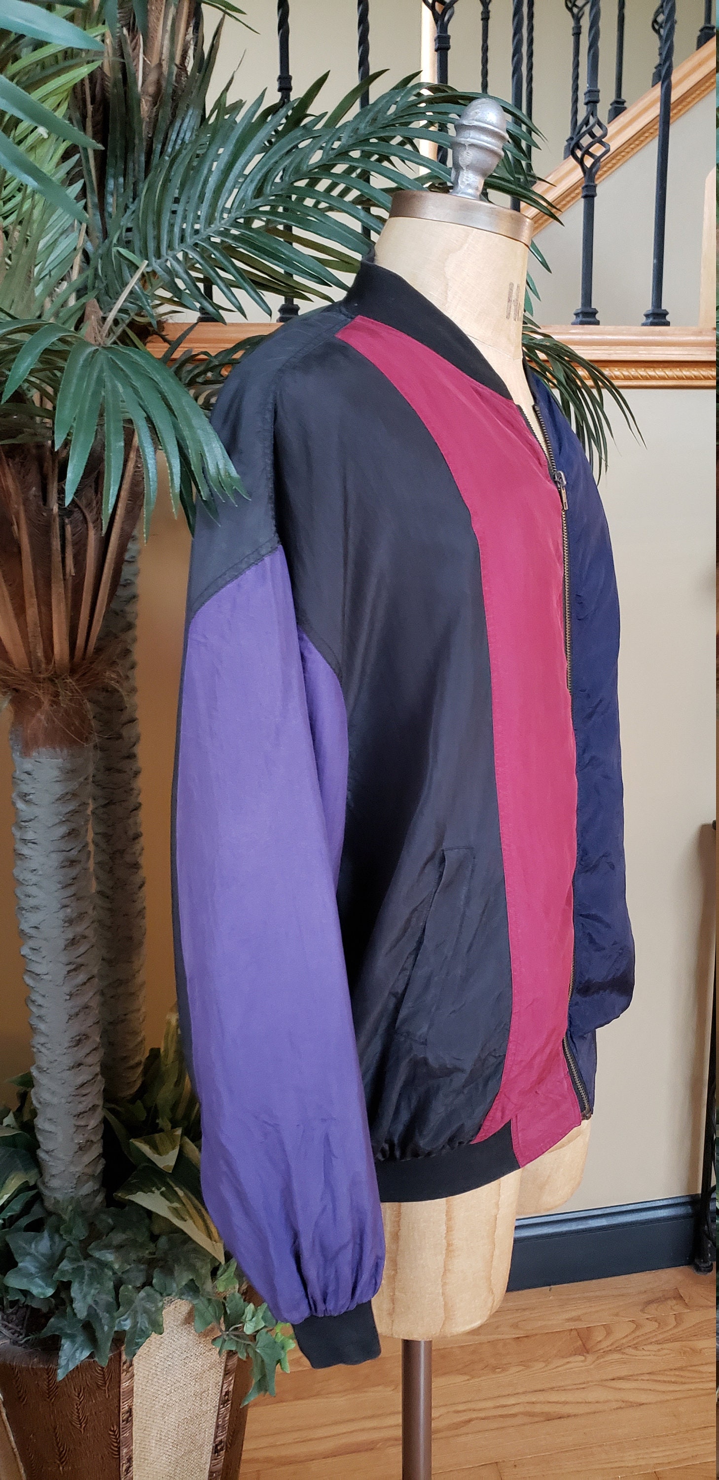 Men's Vintage ROBERT STOCK Silk Jacket 90's 80's_1990's 1980