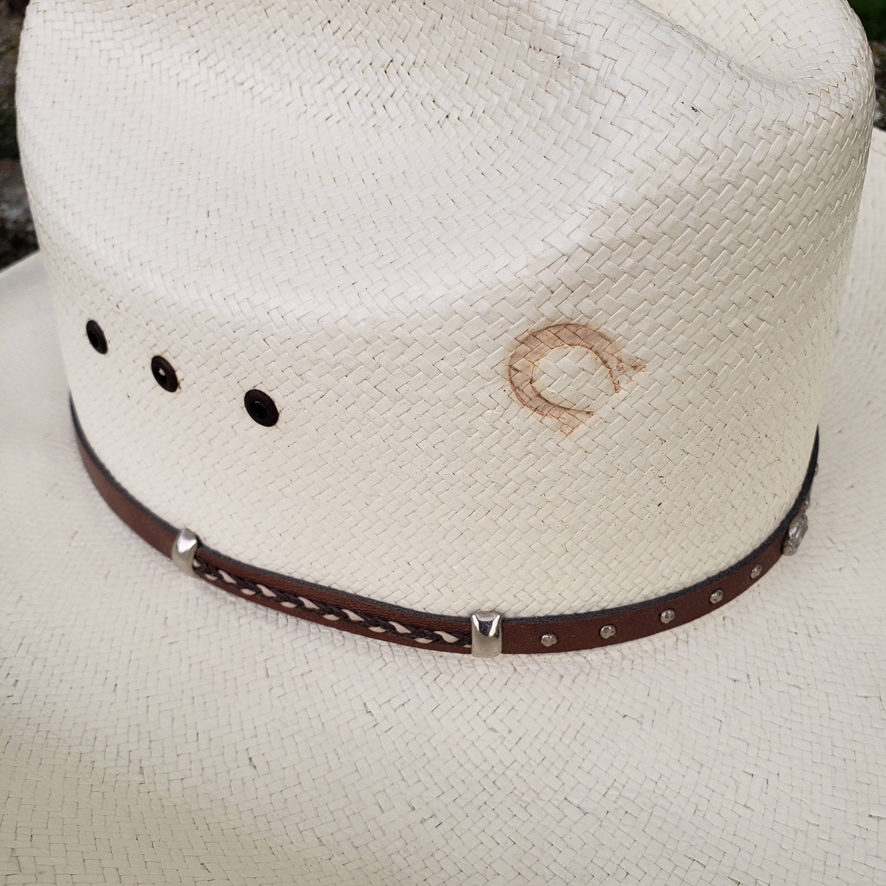 Charlie 1 Horse 7X - Rare VTG Size 7 1/8 - Straw Western Cowboy Country Unisex Charlie 1 Horse Vaquera Straw Hat – McKinney Hat Company main image 3