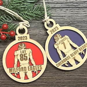 Football Ornament-Custom-Christmas Ornament