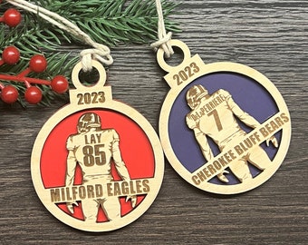 Football Ornament-Custom-Christmas Ornament