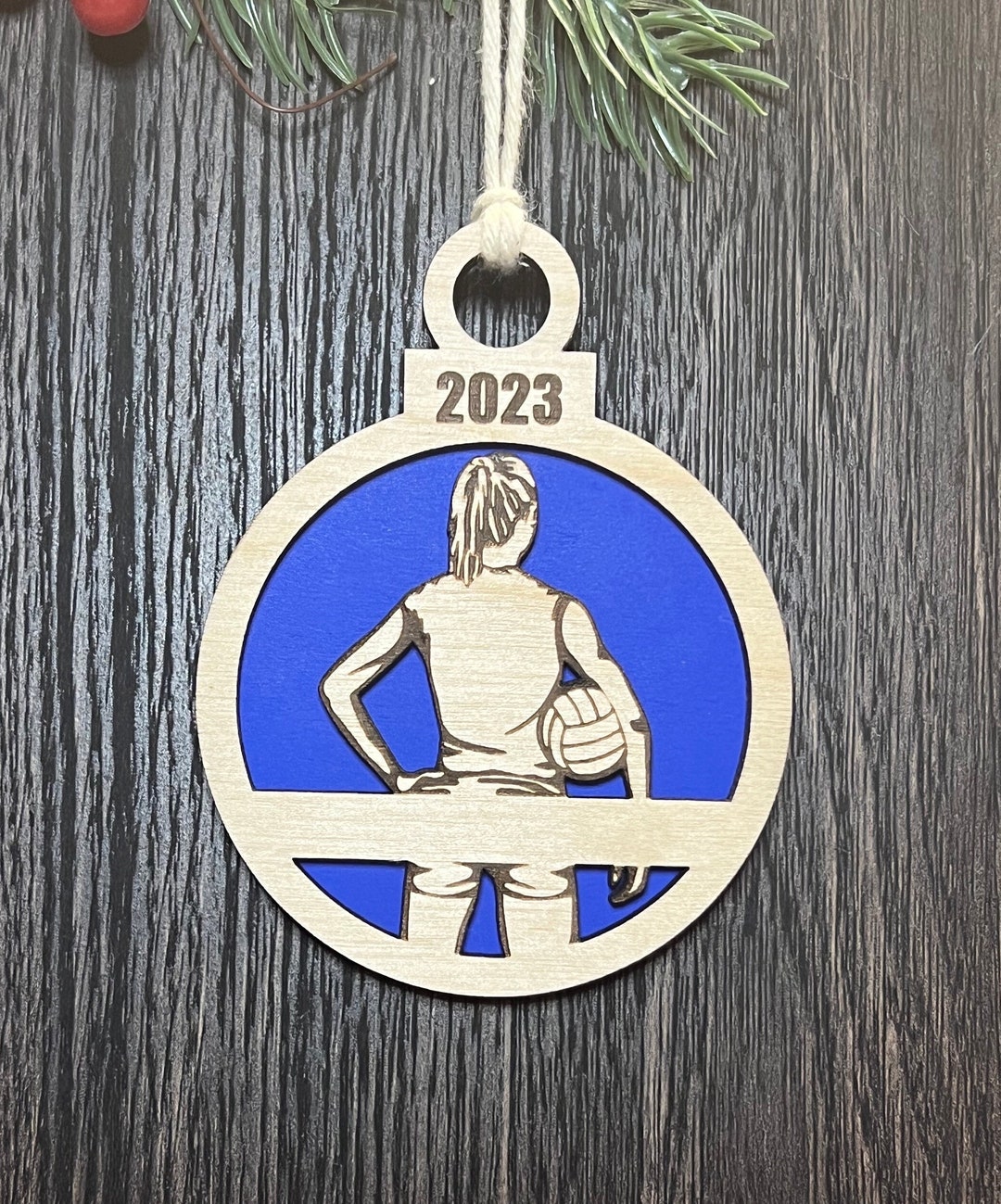 Volleyball Player Ornamentpersonalizedcustom Christmas Ornament Etsy