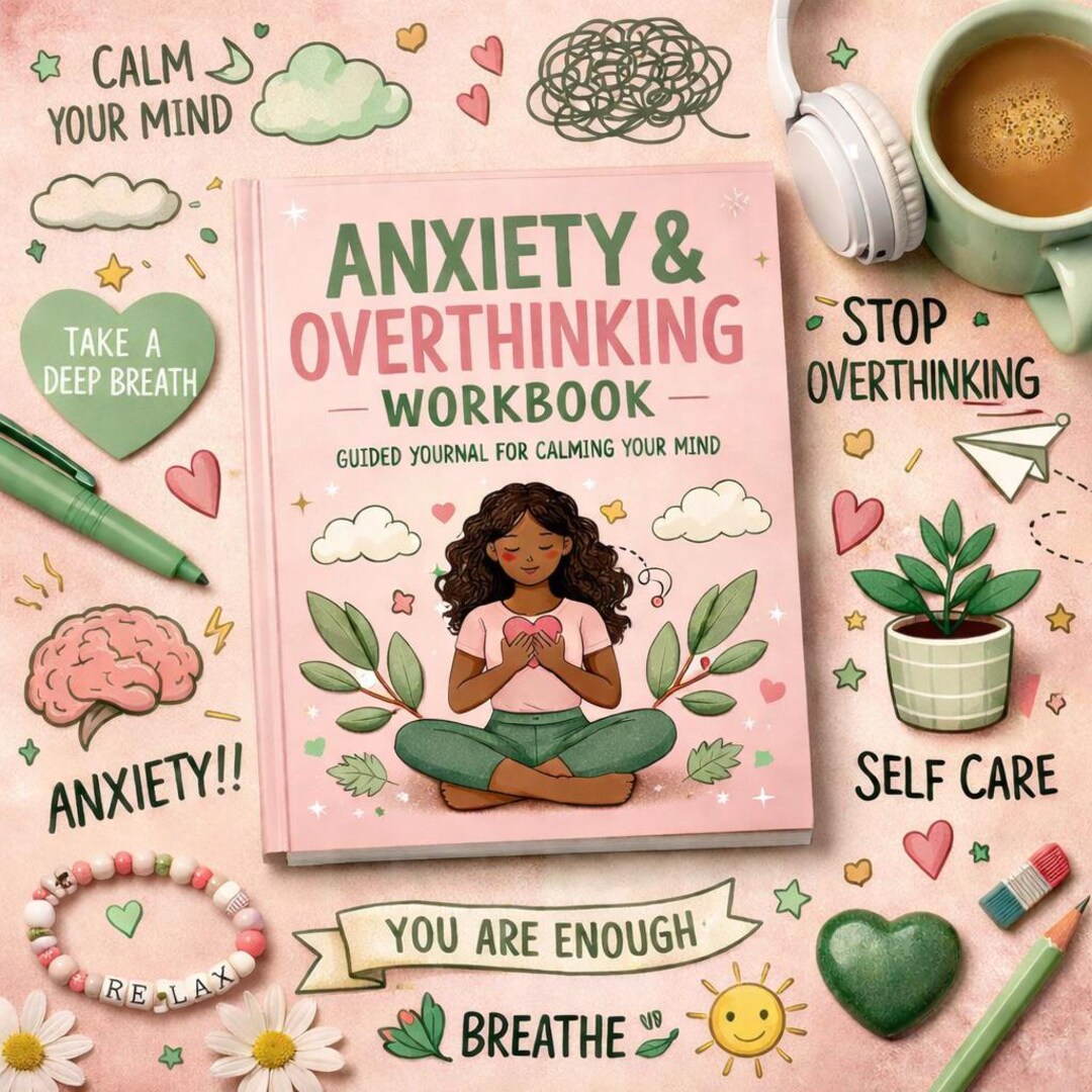 Anxiety Overthinking Workbook for Black Women | Self Love Journal ...