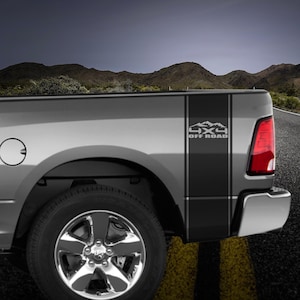 Truck Bed Stripe Vinyl Decal, Fits 4x4 Off Road Rear Bed Sticker Graphics Removable Vinyl Racing Rally Sports