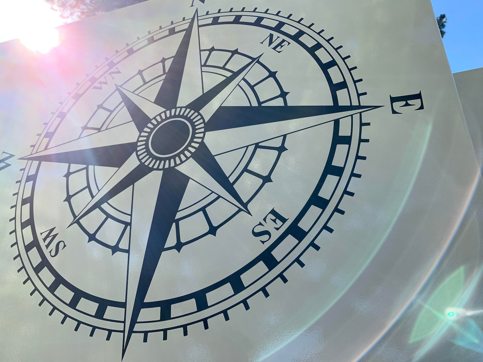 Compass Vinyl Decal RV Car Wall Sticker Removable Art Etsy