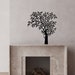 Tree With Leaves Wall Decal/sticker Mural, Minimalist - Etsy