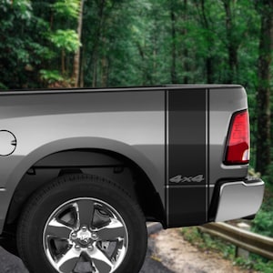 Truck Bed Stripe Vinyl Decal, Fits 4x4 Off Road Rear Bed Sticker Graphics Removable Vinyl Racing Rally Sport.
