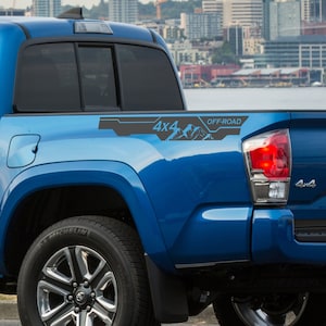 Side Bed Decal Vinyl Graphics for Toyota Tacoma Decals 4x4 Off-road Stickers Mountains