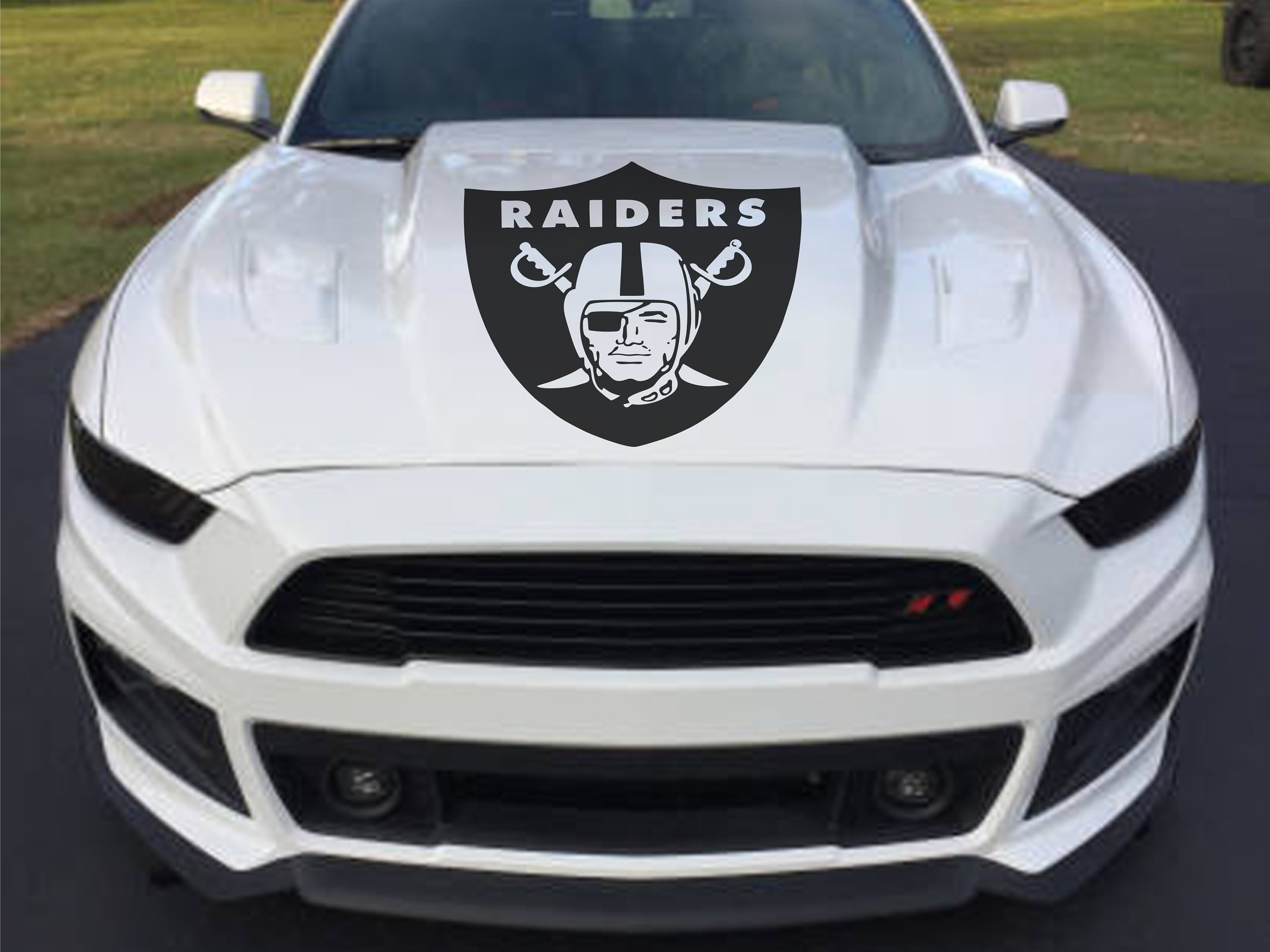 Las Vegas Raiders #3 NFL Team Logo Vinyl Decal Sticker Car Window Wall  Cornhole