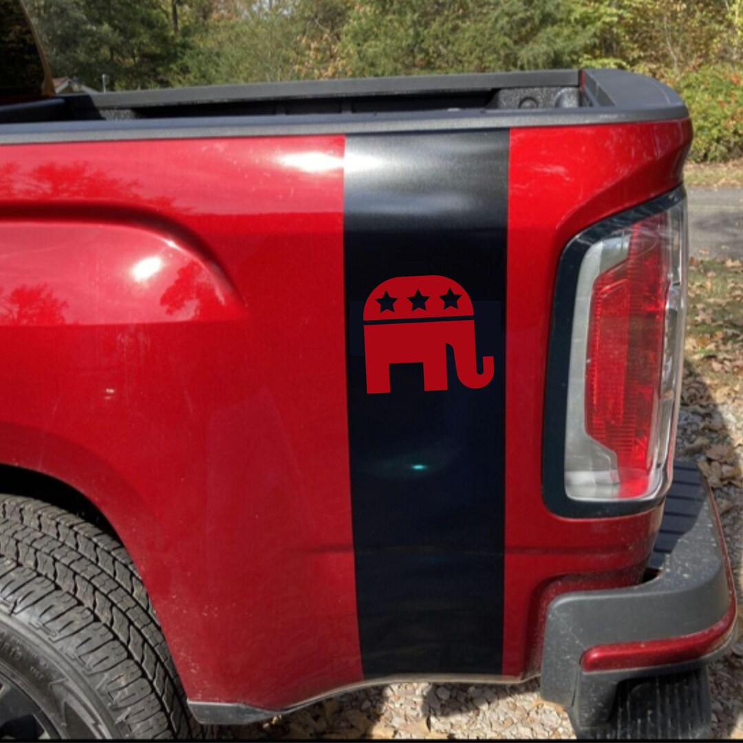 Republican Truck Rear Bed Vinyl Stripe Decal Graphics Wrap X2 - Etsy