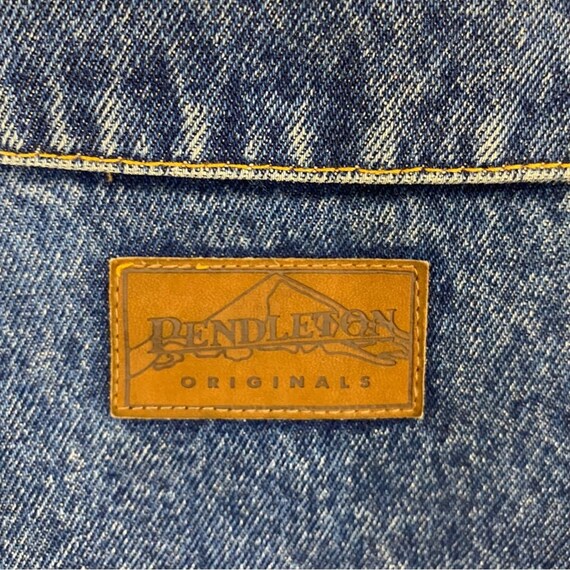 Vintage 90s Pendleton Originals Denim Jacket with… - image 9