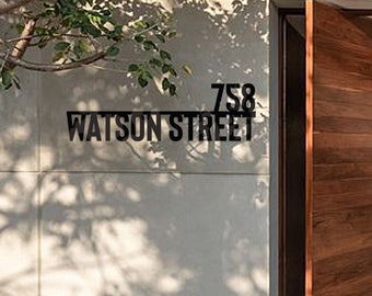 Custom Metal Family Name Sign, Personalized Metal Address Sign, Custom Workshop Name Sign, Custom Metal Cottage Name Sign, Christmas Gift