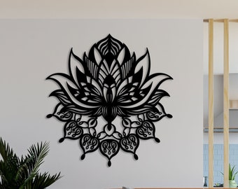 Mandala Metal Wall Art, Wall Hanging Decor, Mandala Metal Wall Decor, Black Mandala Wall Decor, Bohemian Wall Art, Spiritual Wall Hangig