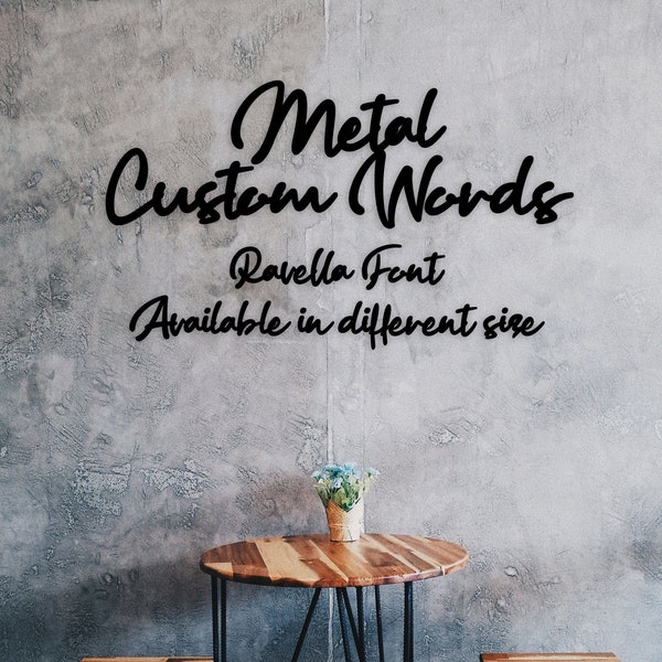 Metal Words - Etsy