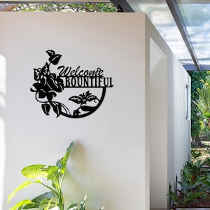 Personalized Metal Garden Sign , Custom Metal House Garden Sign, Personalize Unique Family Gift, Custom Garden Entry Sign, Christmas Gift
