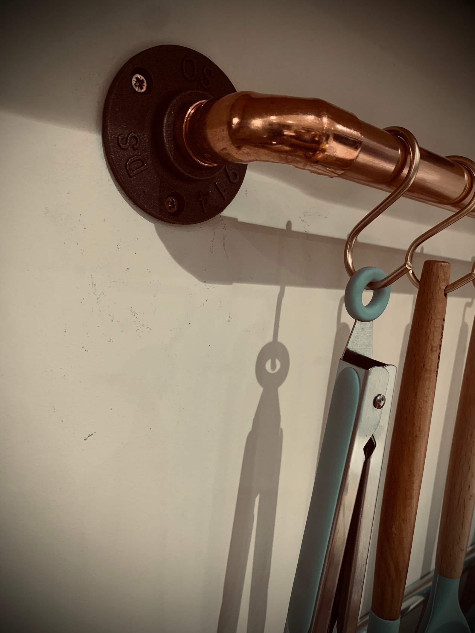 Copper pipe storage hanger Etsy