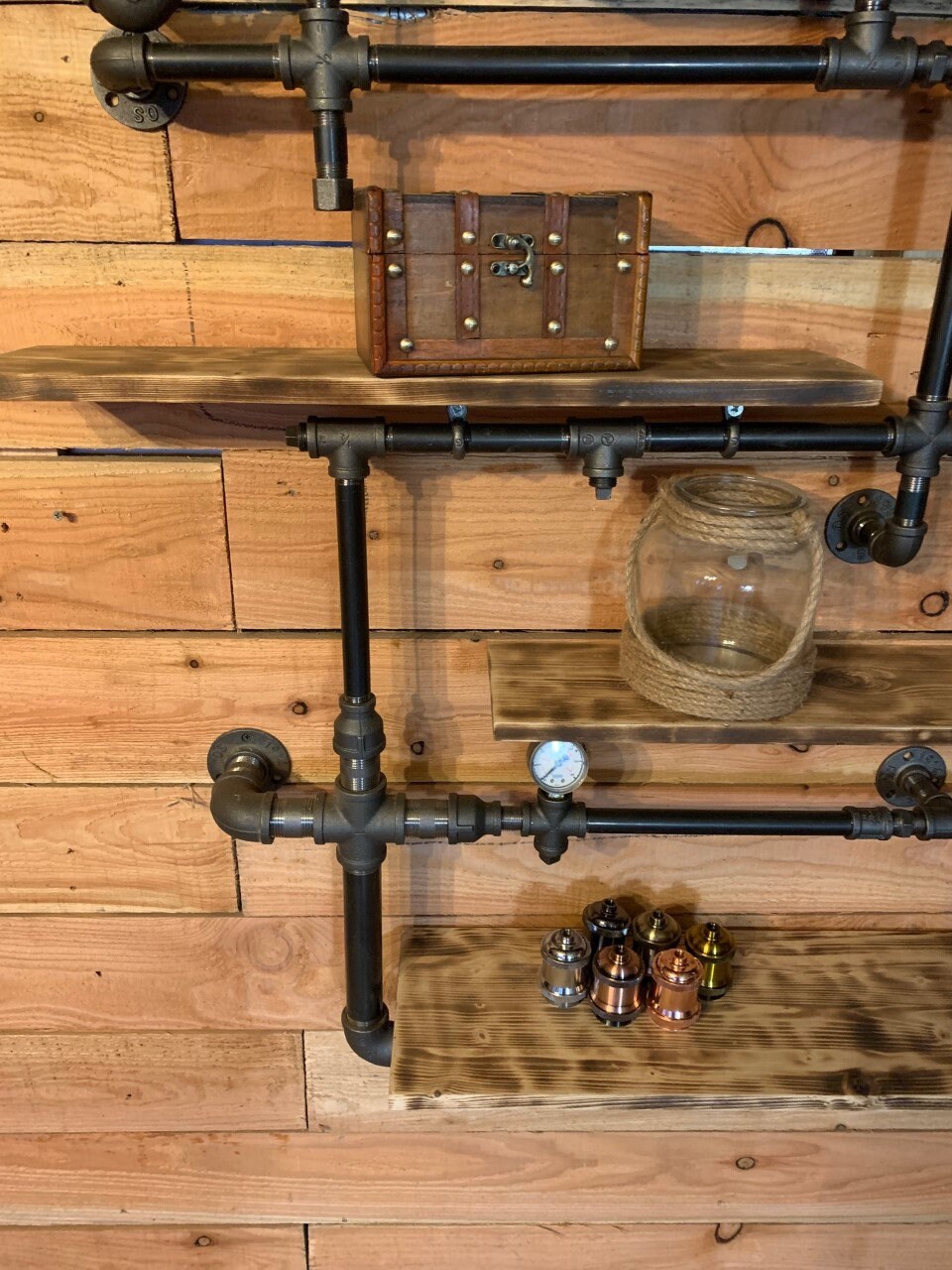 Home bar shelving Etsy