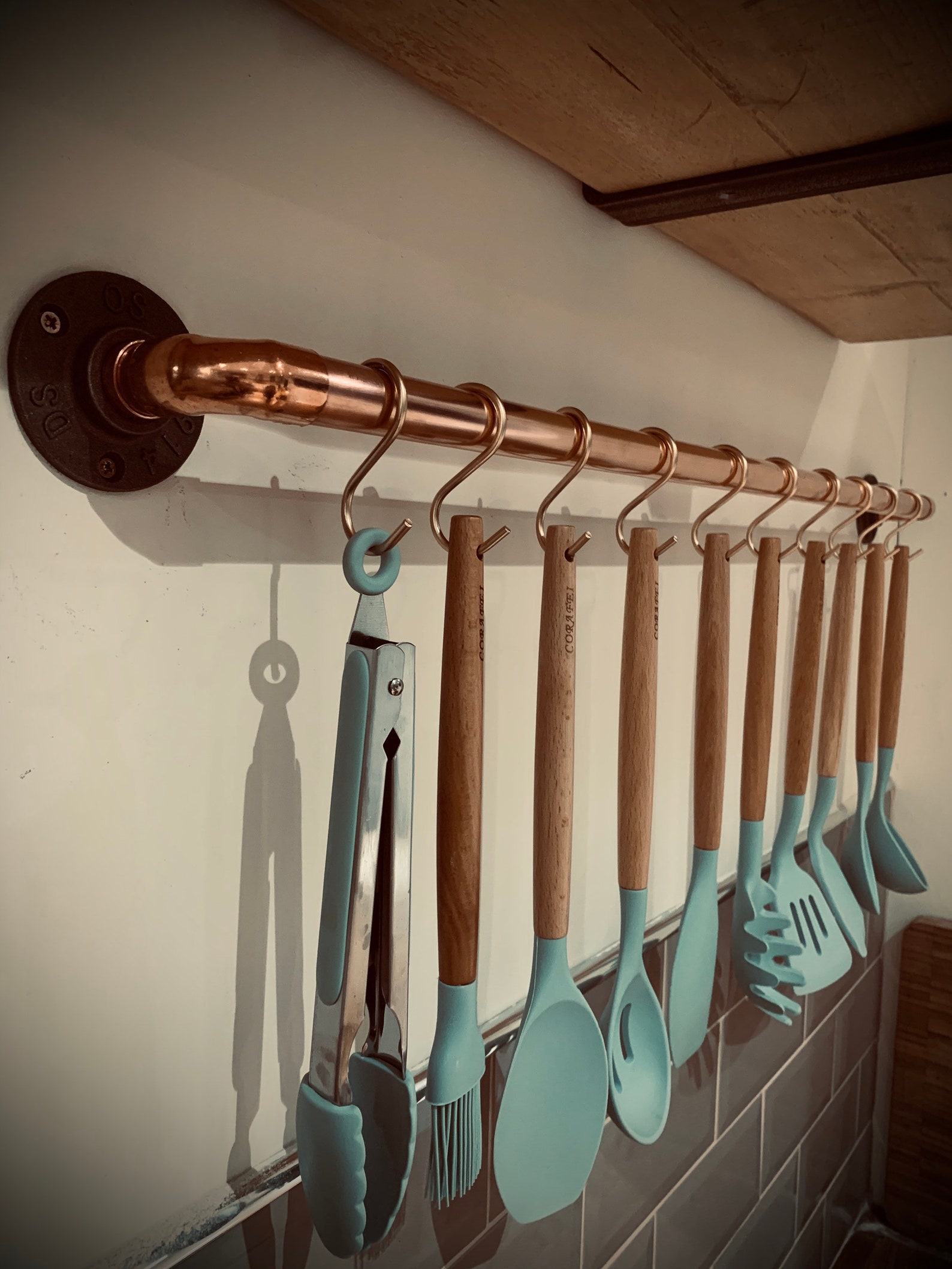 Copper pipe storage hanger Etsy