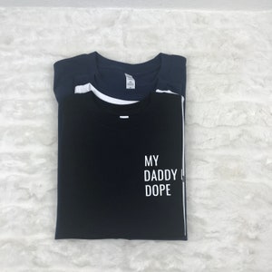 My daddy is dope shirt|Hip hop toddler shirt|trendy clothes|urban kids shirt|baby shirt|toddler|kids shirt