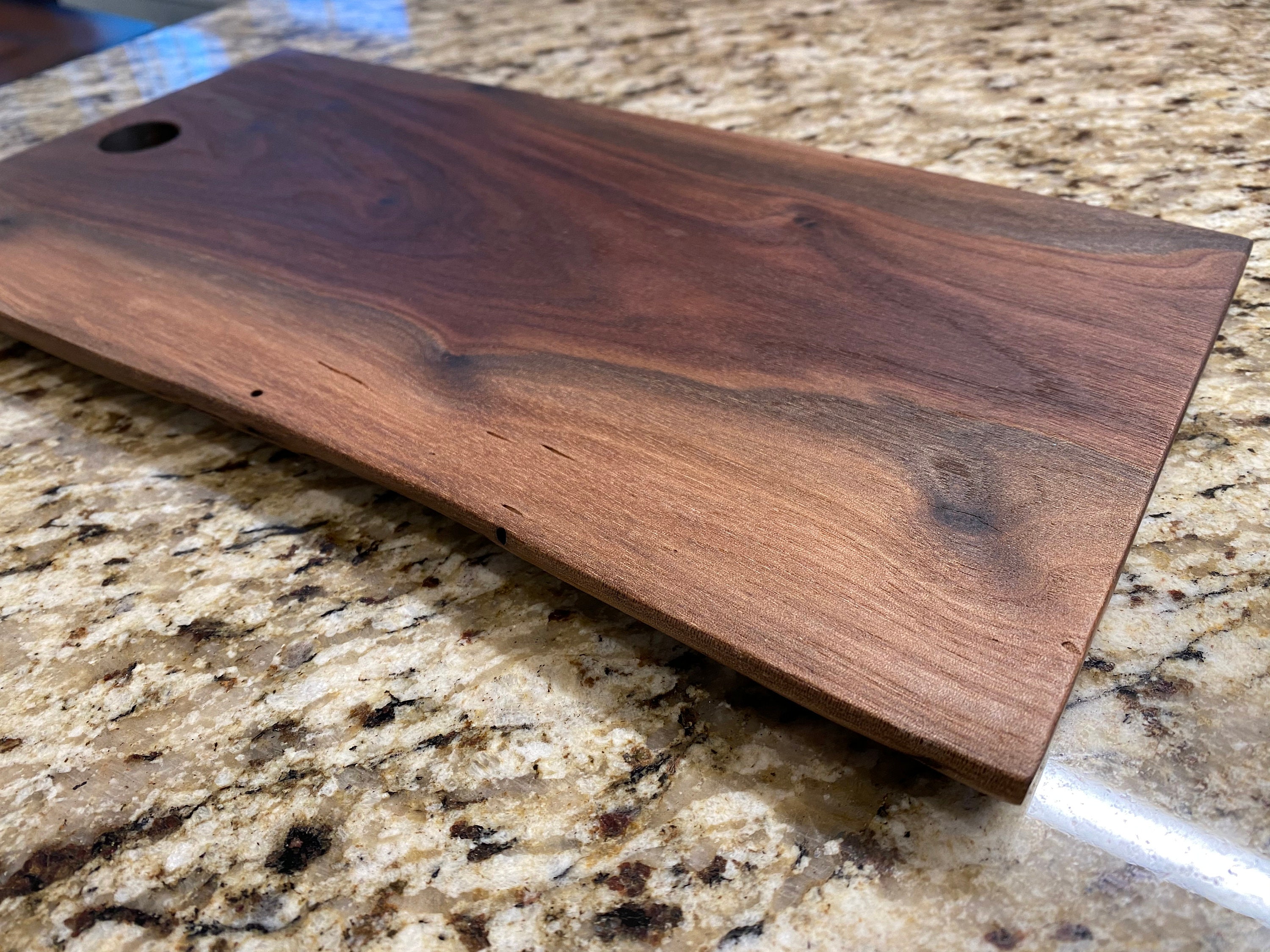 Live Edge Cutting Board Walnut Cutting Board Rustic | Etsy