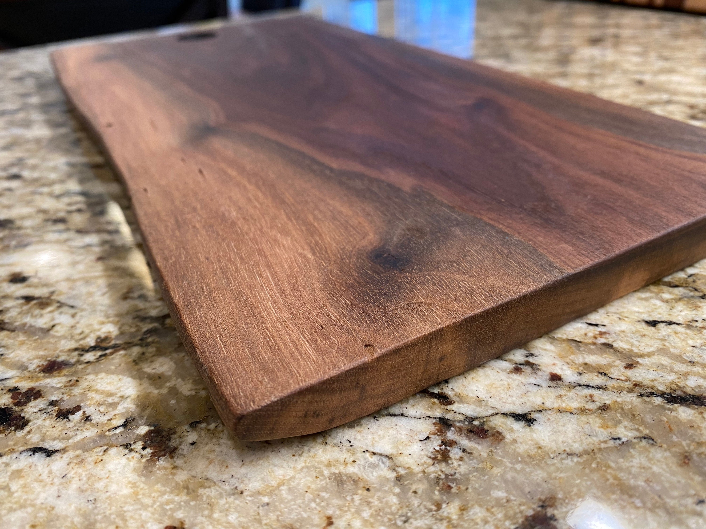 Live Edge Cutting Board Walnut Cutting Board Rustic | Etsy