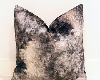 Burnt Gray Velvet Pillow Cover, Pillow, Decorative Pillow, Throw Pillow, Velvet Pillow Cover, Cushion Case, Burnt Gray Velvet Pillow Cover