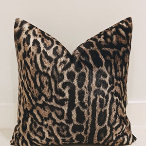 Velvet Pillow Cover, Animal Pattern Pillow, Velvet Pillow, Throw Pillows, Cushion Case, Mom Gift Decorative Pillow, Leopard Velvet Pillows