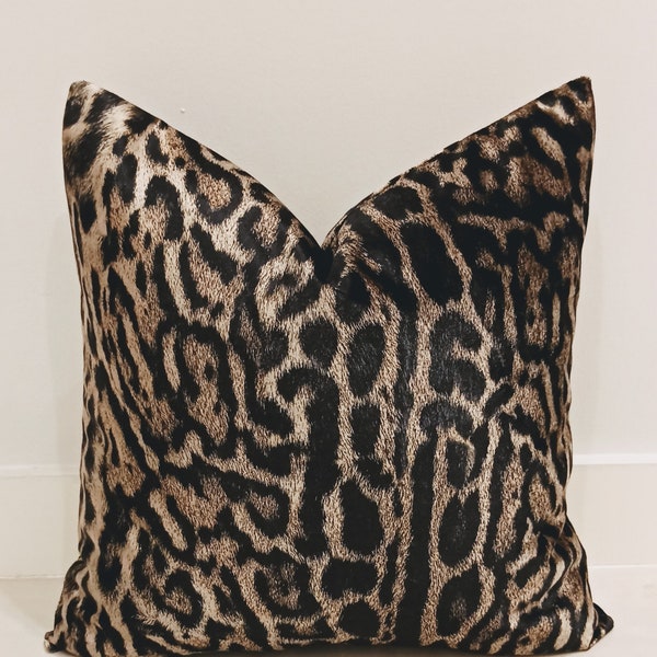 Gift Pillow Cover, Animal Pattern Pillow, Velvet Pillow, Throw Pillows, Cushion Case, Mom Gift Decorative Pillow, Leopard Velvet Pillows