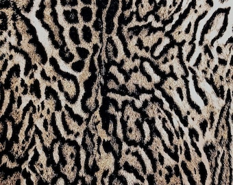 Leopard Print Upholstery Velvet Fabric: Black Brown Upholstery Curtain Drapery, We Cover The US tariffs