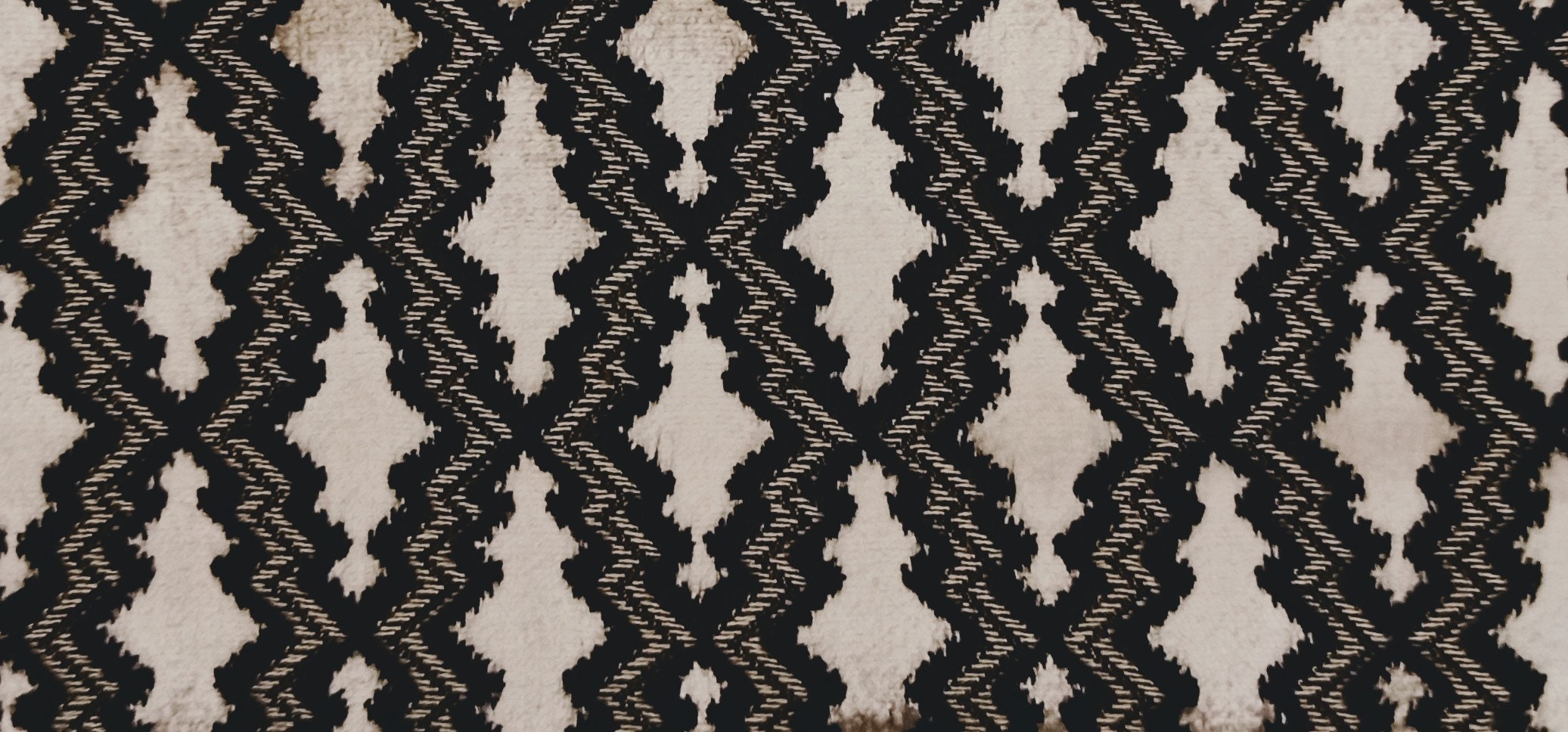 Luxury Black White Velvet Fabric Upholstery Velvet Fabric Etsy