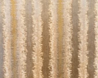 Tela de tapicería de terciopelo color beige dorado: material de tapicería de gran gramaje.