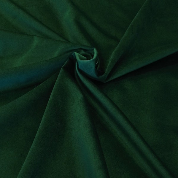 Luxury Dark Emerald Upholstery Velvet Fabric, Green Fabric, Velvet Fabric By The Yard, Velvet Fabric By The Meter, Furniture Curtain Fabric