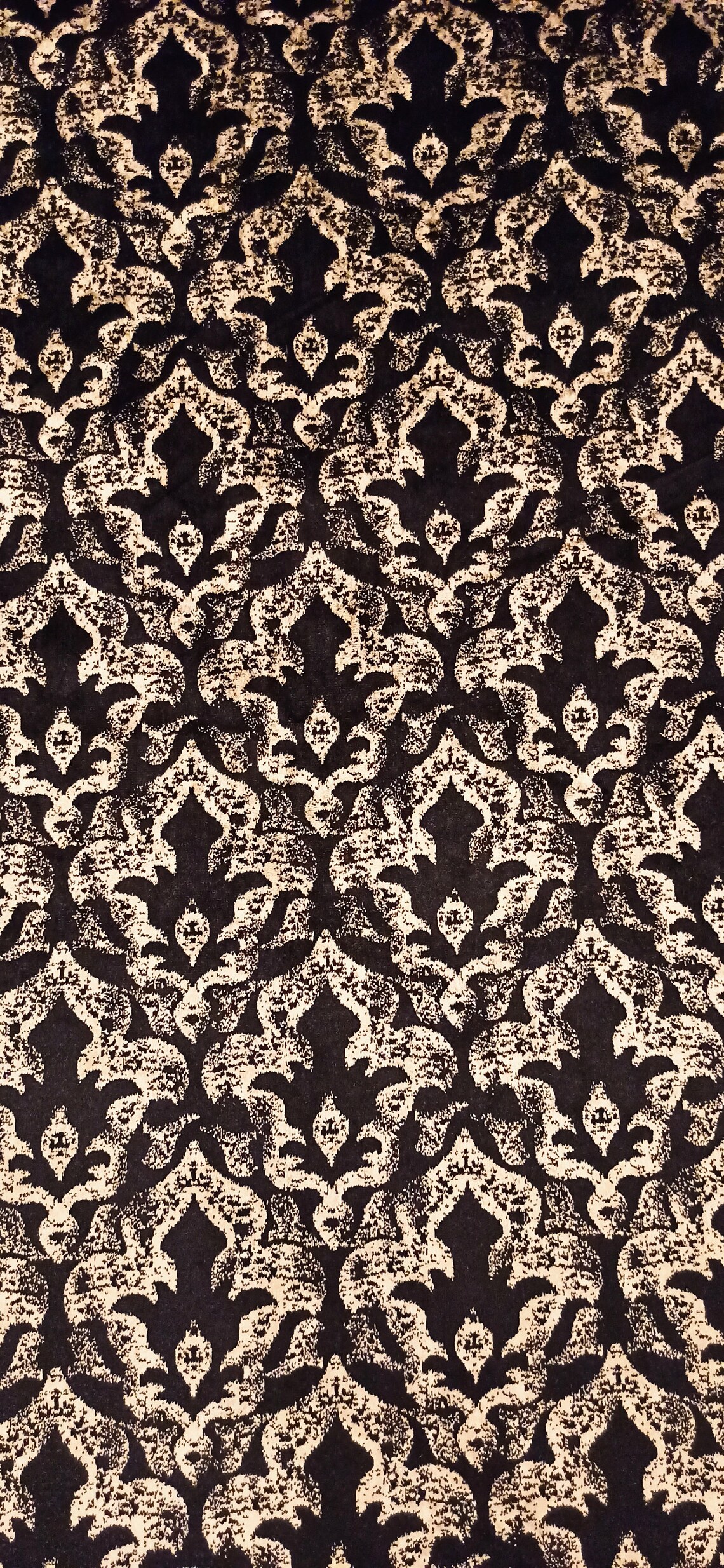 Luxury Black Gold Velvet Fabric Upholstery Velvet Fabric Etsy