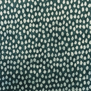 Turquoise Floral Velvet Upholstery Fabric 2 YARD MINIMUM Blue