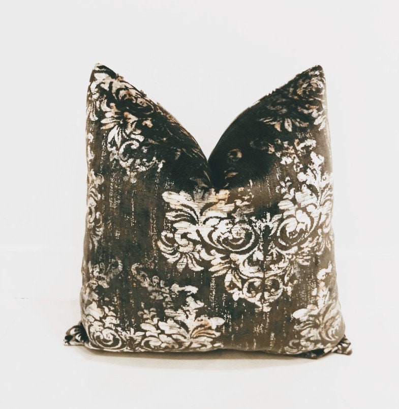 Dark Grey Velvet Pillow Cover Velvet Pillows Decorative Etsy