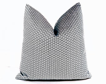 Navy Velvet Pillow Cover: Geometric Decorative Throw Pillow