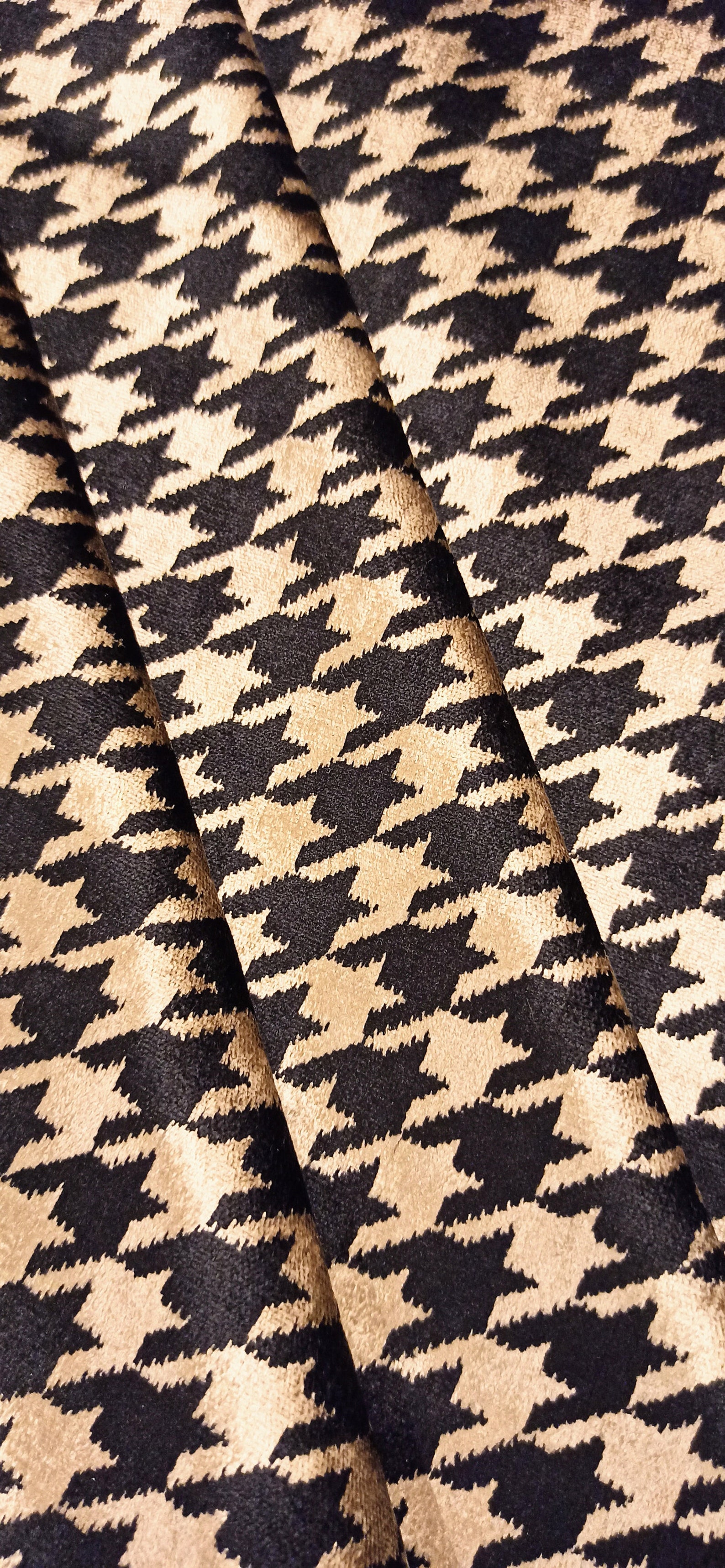 Sample Swatch Velvet Fabric Black Gold Upholstery Velvet Etsy