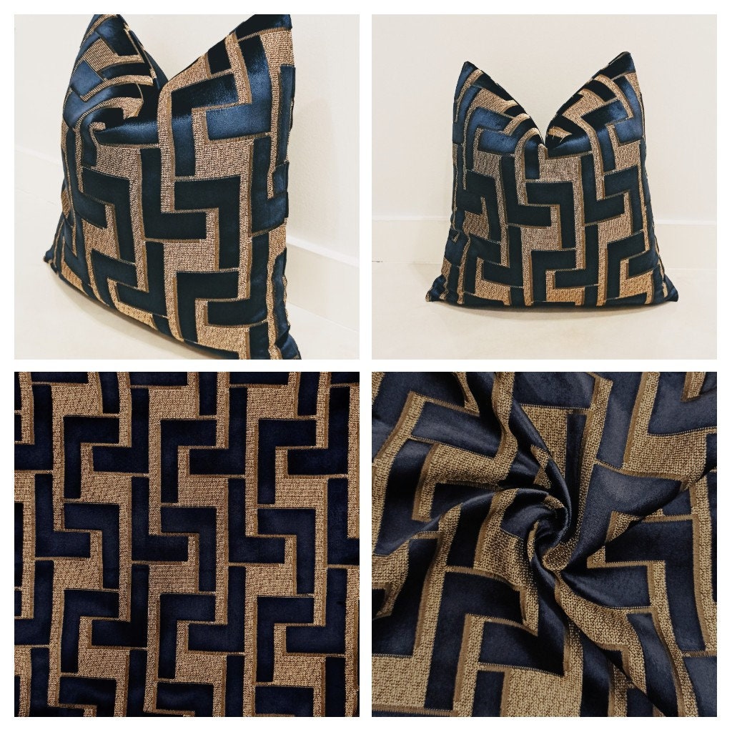 Luxury Navy Blue Upholstery Velvet Fabric Blue Velvet Fabric Etsy