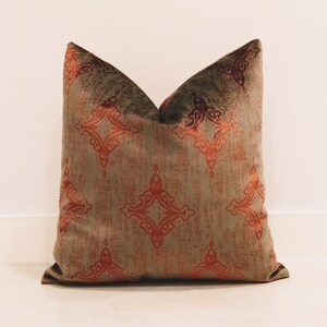 Copper Velvet Pillow Cover, Velvet Pillows, Accent Pillow, Throw Pillow Cover, Cushion Case, Double Sided Velvet Pillow Cover in Copper
