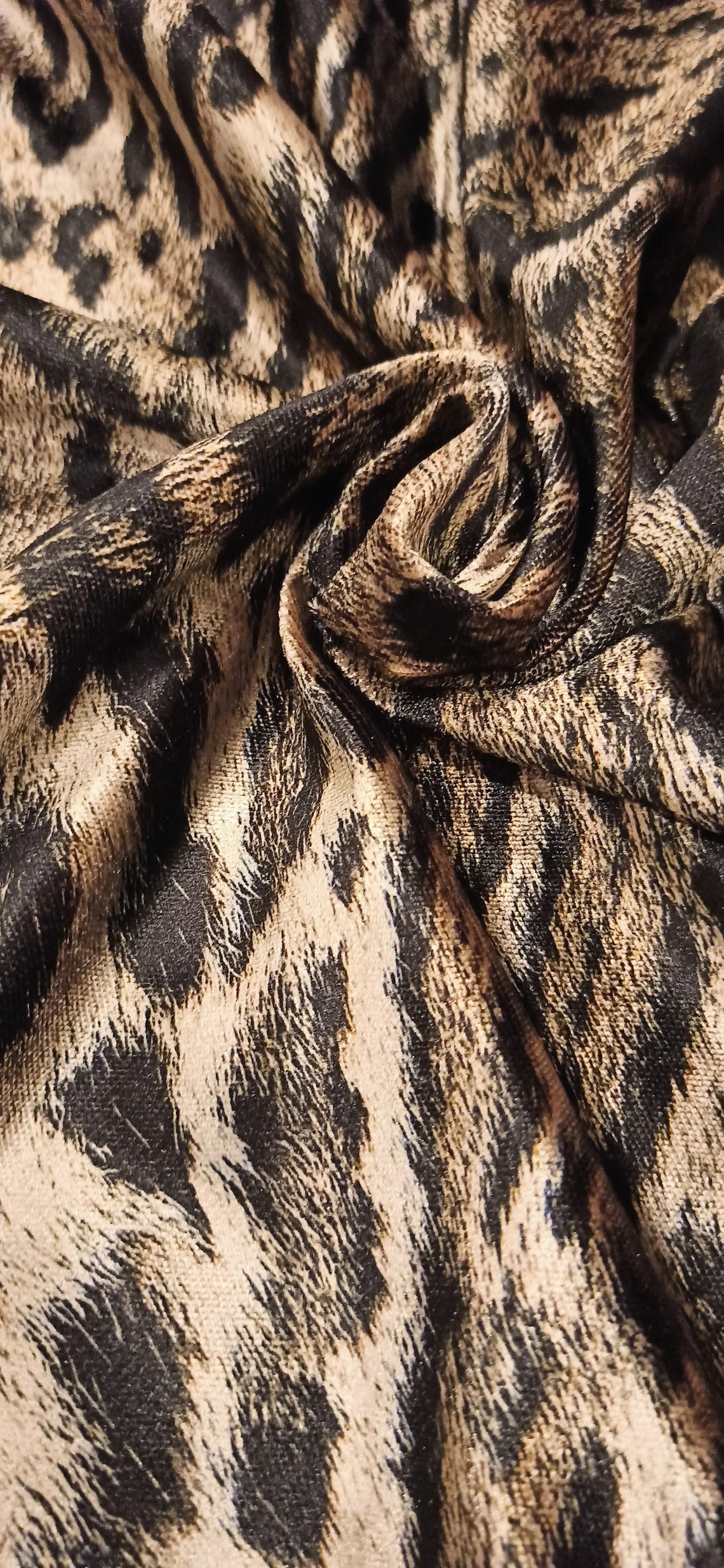 Sample Luxury Animal Print Upholstery Velvet Fabric Velvet Etsy
