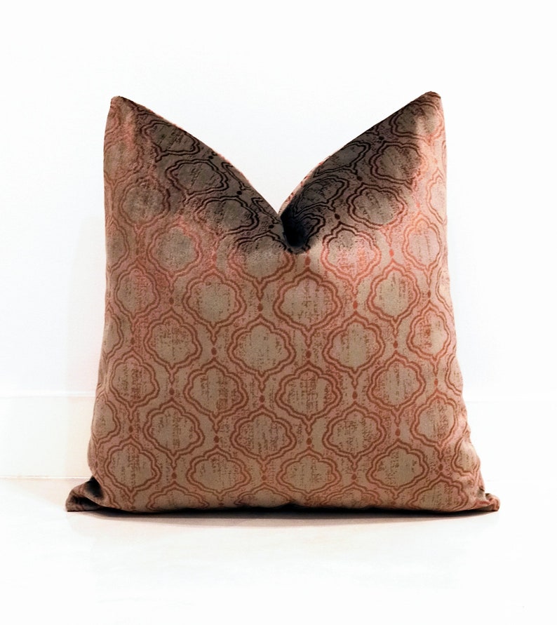 Copper Velvet Pillow Cover Velvet Pillows Accent Pillow Etsy